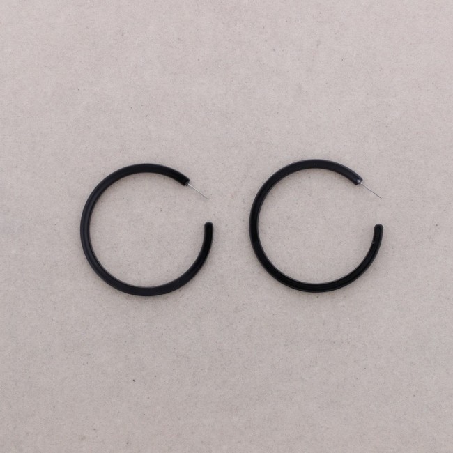 RESIN HOOP EARRINGS