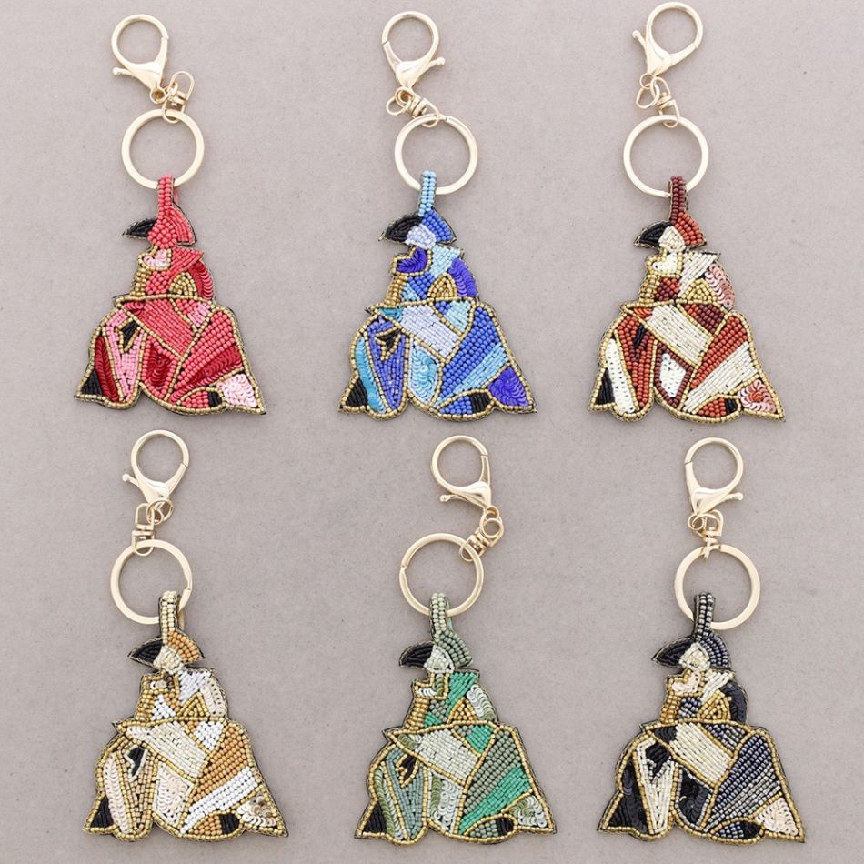 SEQUIN LADY KEYCHAIN