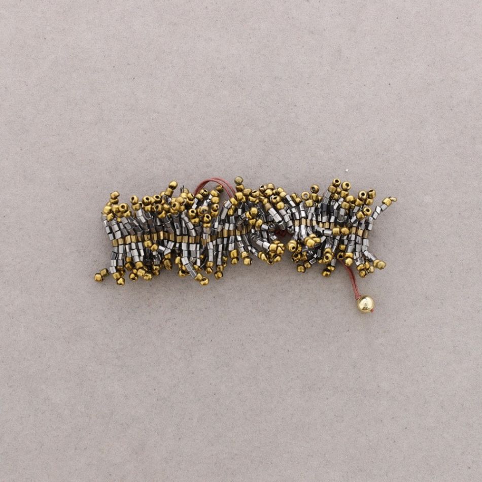 PULSERA ÉTNICA MACRAMÉ ABALORIOS