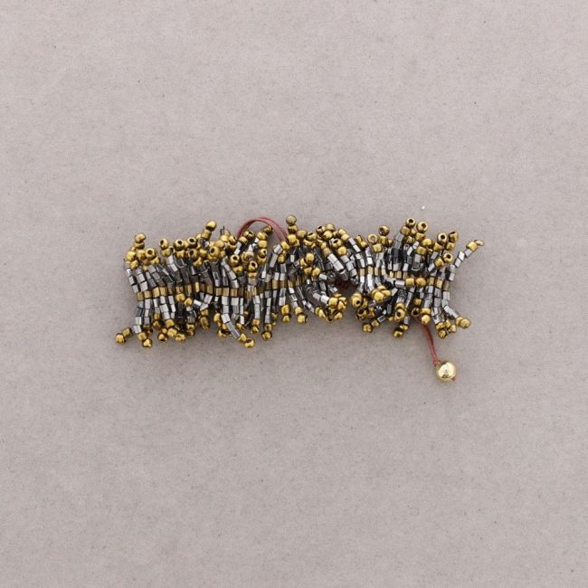 PULSERA ÉTNICA MACRAMÉ ABALORIOS
