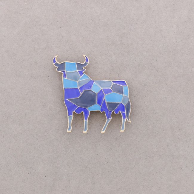 BROCHE TORO METAL ESMALTE