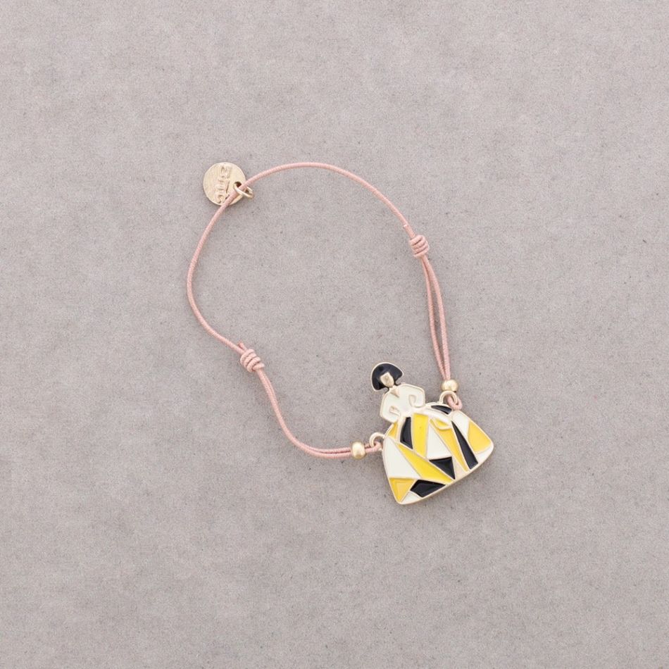 PULSERA ELÁSTICA MENINA METAL ESMALTE