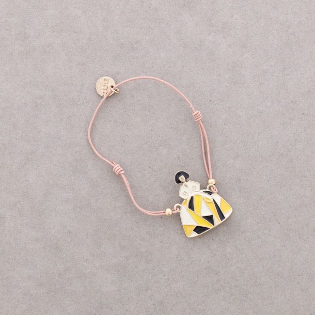 PULSERA ELÁSTICA MENINA METAL ESMALTE