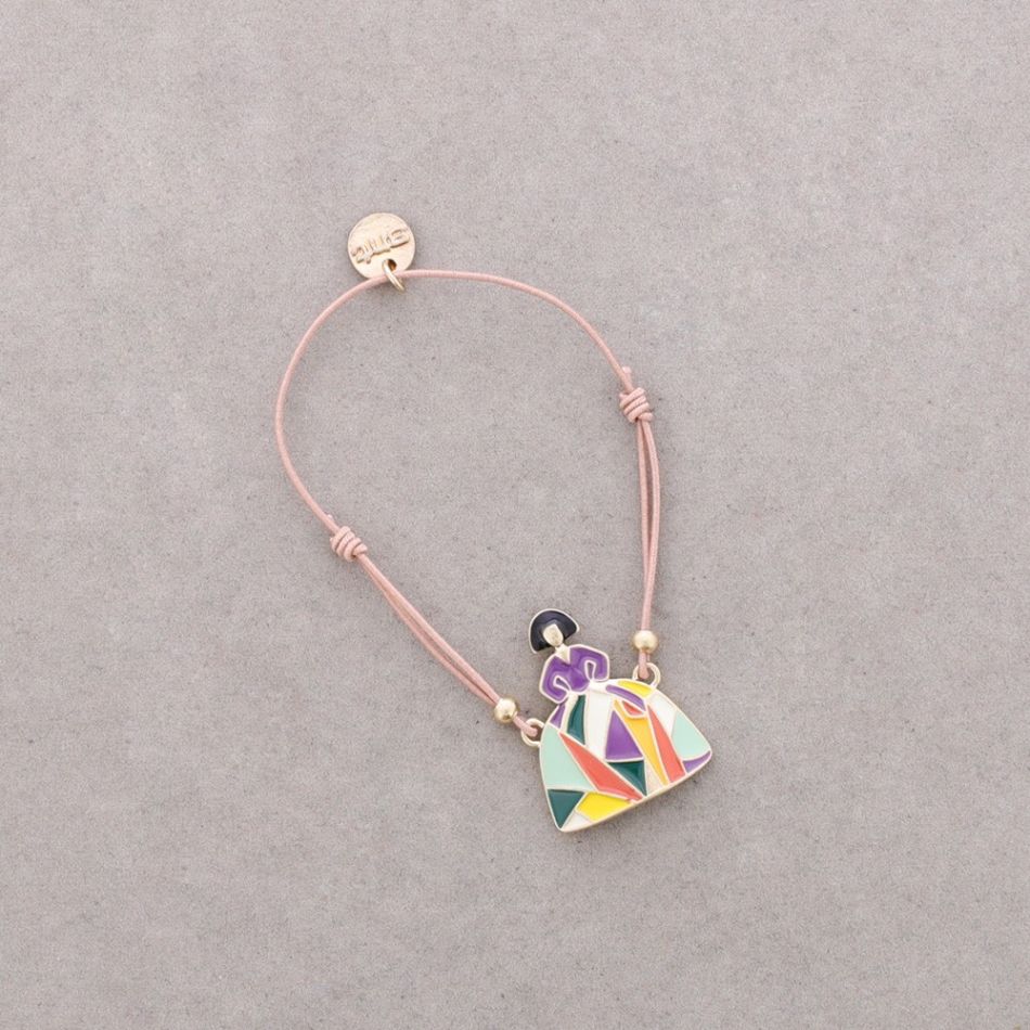 PULSERA ELÁSTICA MENINA METAL ESMALTE