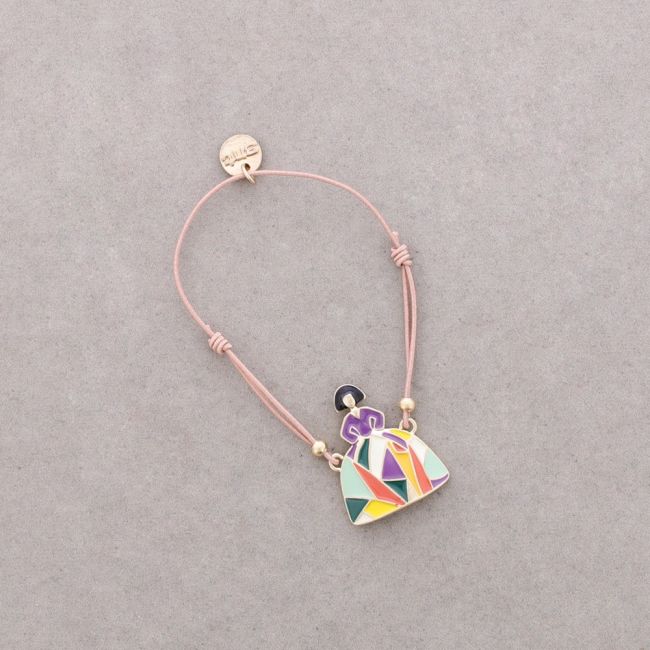 PULSERA ELÁSTICA MENINA METAL ESMALTE