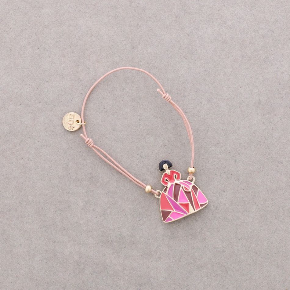 PULSERA ELÁSTICA MENINA METAL ESMALTE