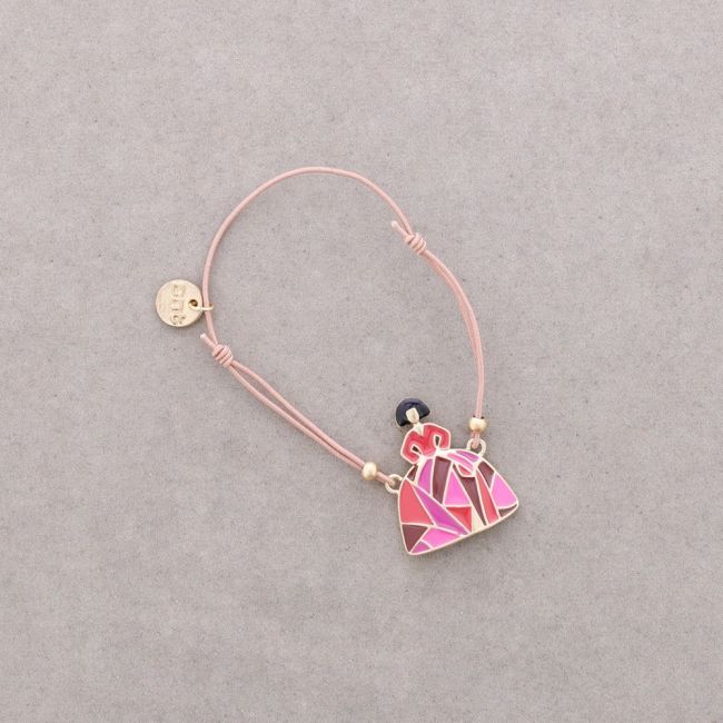 PULSERA ELÁSTICA MENINA METAL ESMALTE