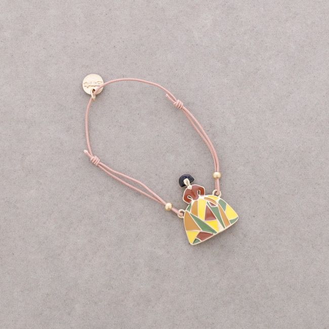 PULSERA ELÁSTICA MENINA METAL ESMALTE