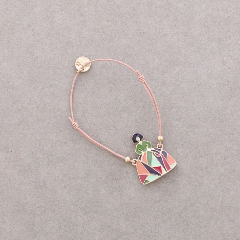 PULSERA ELÁSTICA MENINA METAL ESMALTE