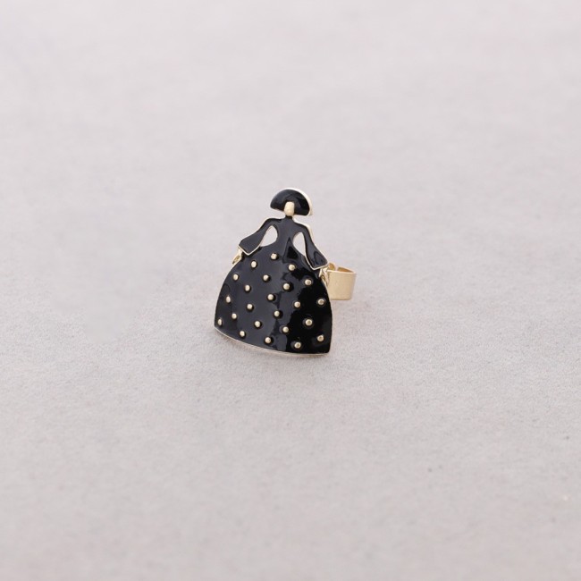 ADJUSTABLE RING WITH METAL ENAMEL MENINA