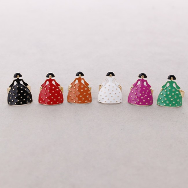 ANILLO AJUSTABLE MENINA METAL ESMALTE