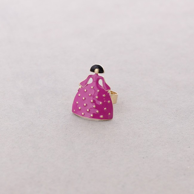 ANILLO AJUSTABLE MENINA METAL ESMALTE
