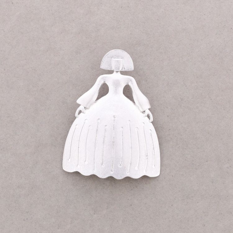 BROCHE MENINA METAL