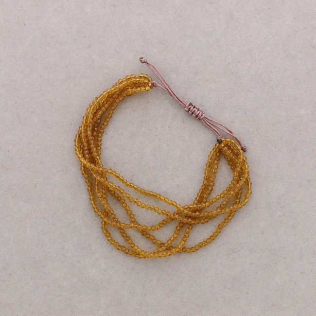 PULSERA MACRAMÉ CRISTALES FACETADOS