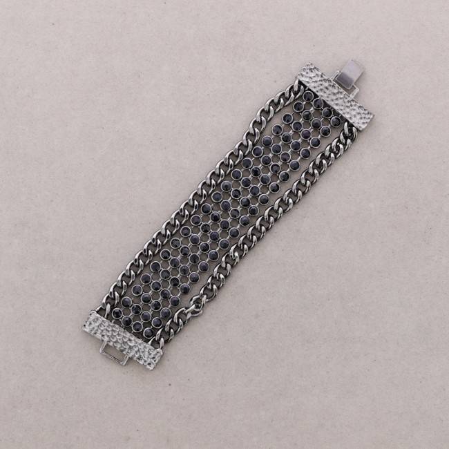 PULSERA METAL CRISTALES
