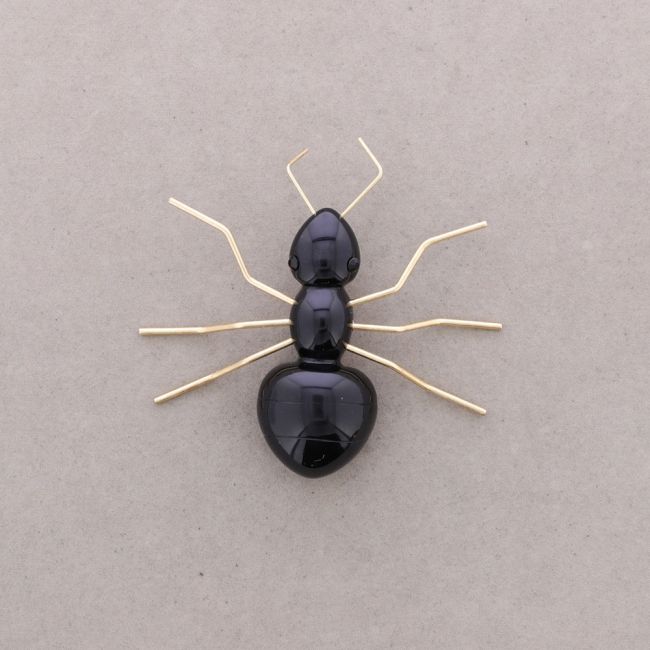 BROCHE HORMIGA METAL RESINA