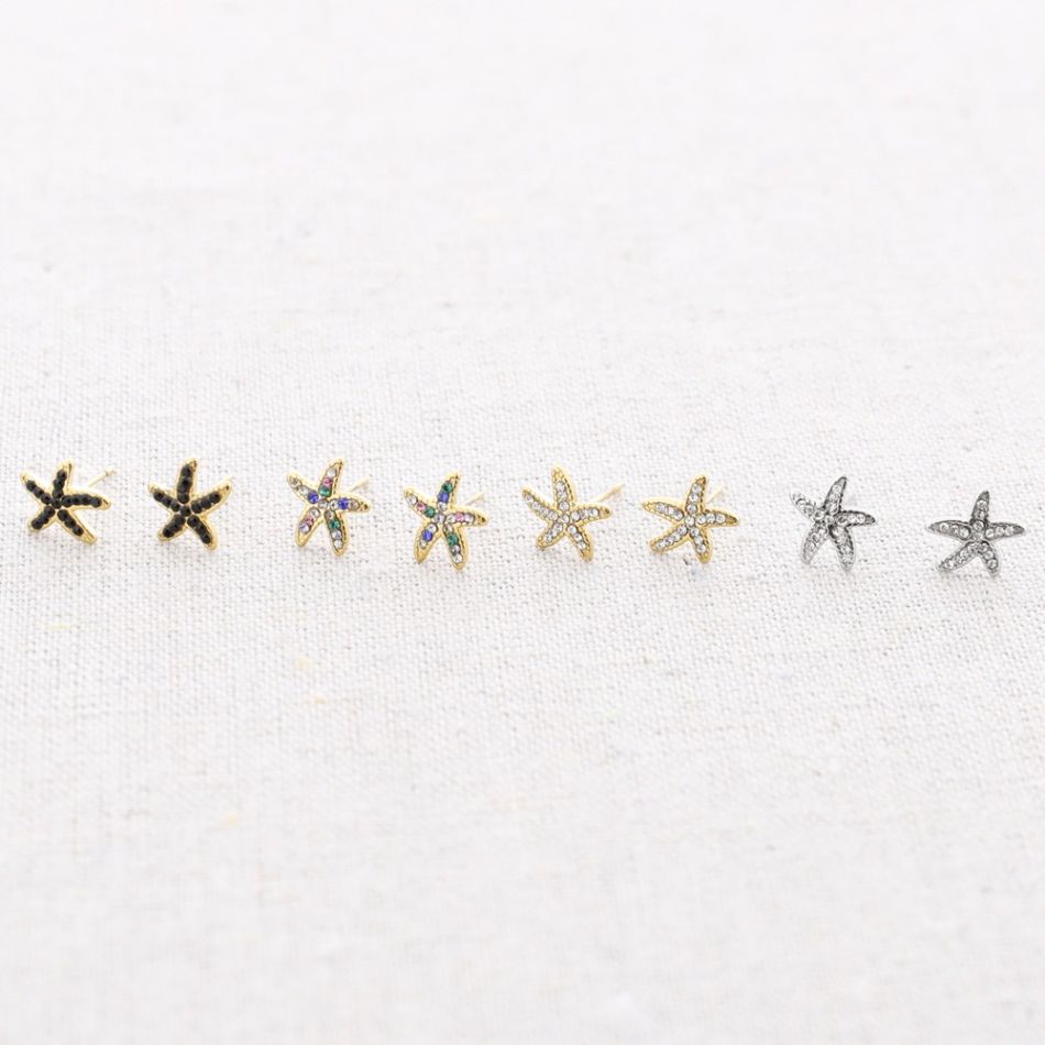 STAINLESS STEEL STARFISH EARRINGS
