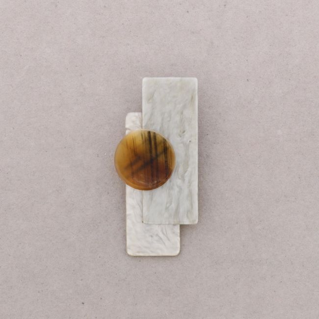 BROCHE FORMAS GEOMÉTRICAS RESINA