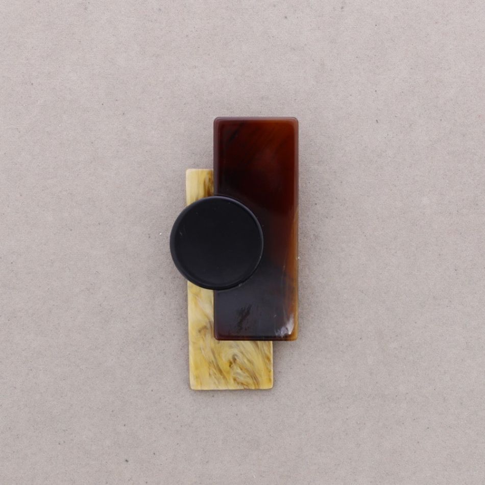 BROCHE FORMAS GEOMÉTRICAS RESINA