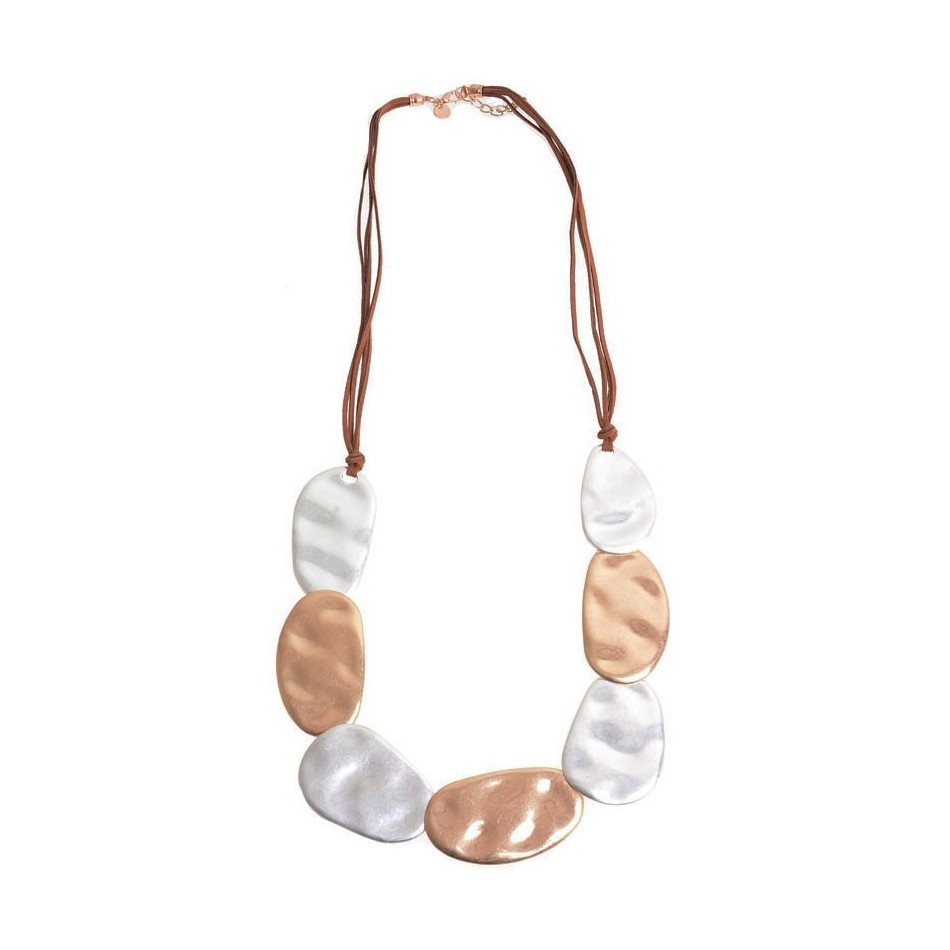 COLLAR LARGO CUENTAS GEOMETRICAS