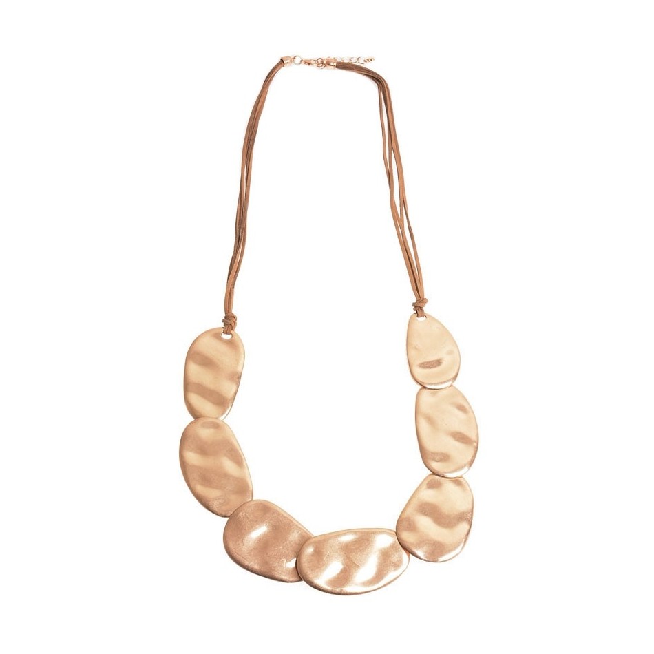 COLLAR LARGO CUENTAS GEOMETRICAS