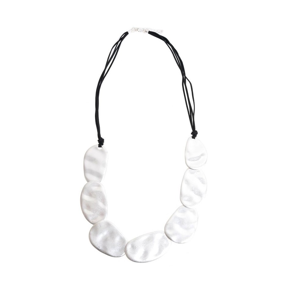 COLLAR LARGO CUENTAS GEOMETRICAS