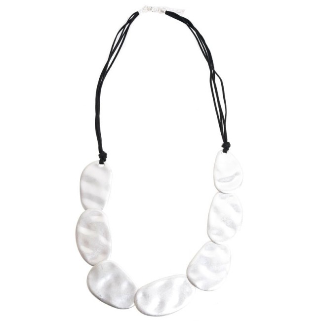 COLLAR LARGO CUENTAS GEOMETRICAS
