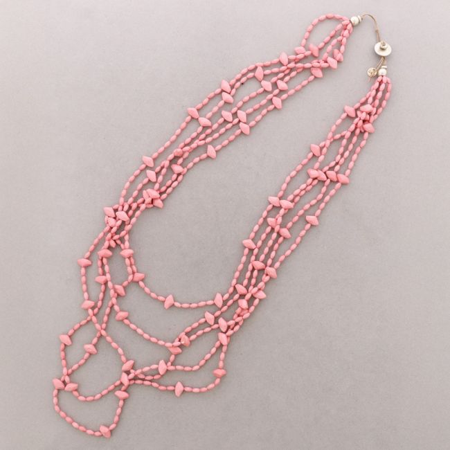 COLLAR LARGO MULTI CUENTAS RESINA