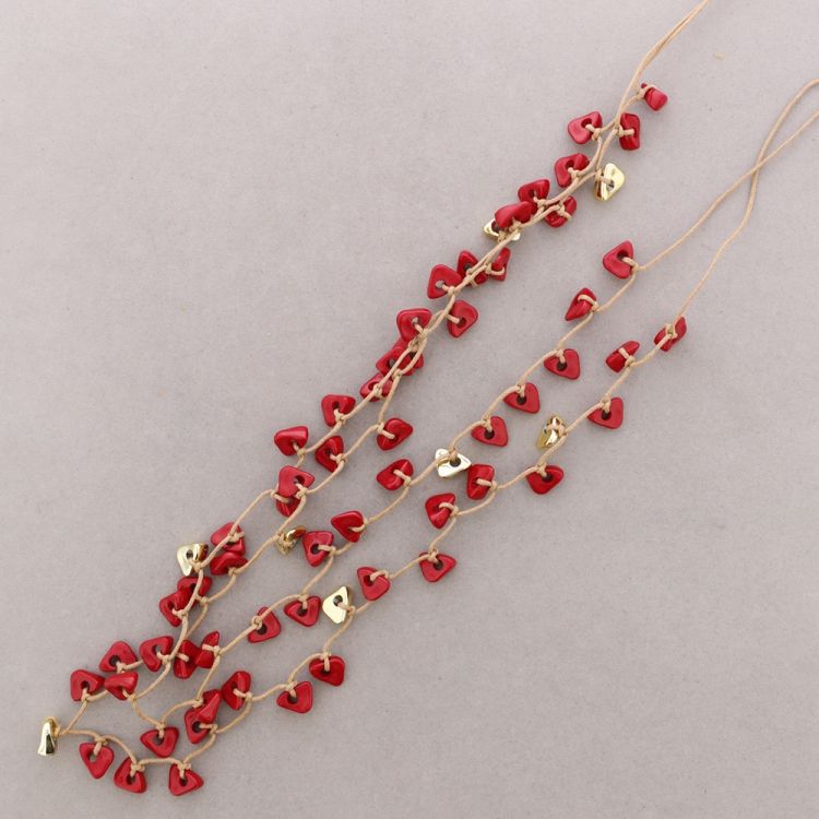 COLLAR LARGO DOBLE CUENTAS RESINA