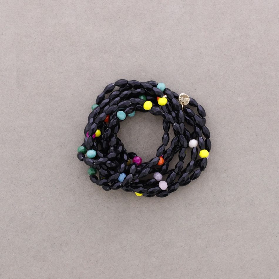 MULTI-BEAD RESIN ELASTIC BRACELET