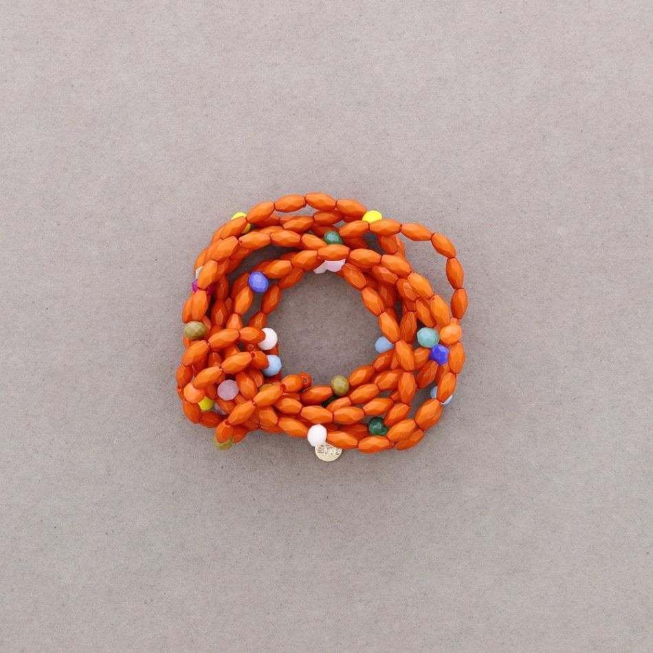 MULTI-BEAD RESIN ELASTIC BRACELET