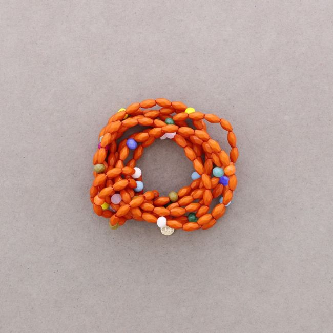 MULTI-BEAD RESIN ELASTIC BRACELET
