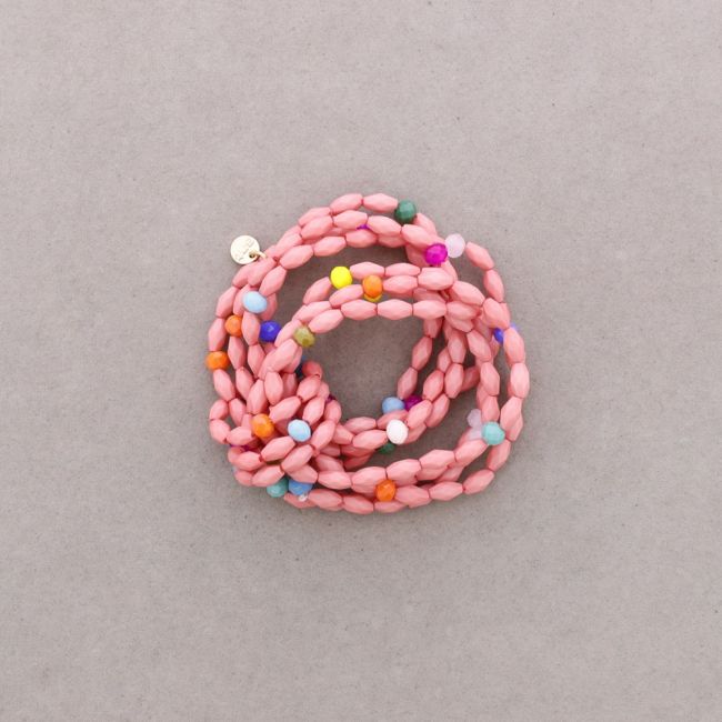MULTI-BEAD RESIN ELASTIC BRACELET