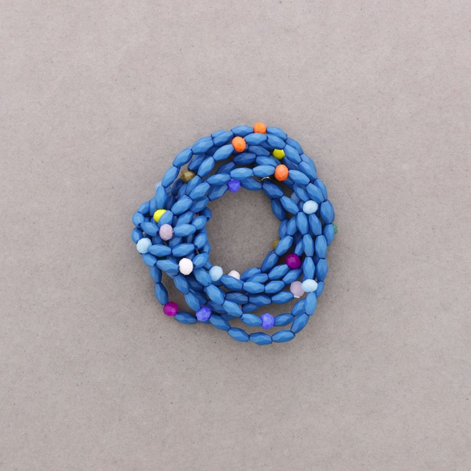 MULTI-BEAD RESIN ELASTIC BRACELET
