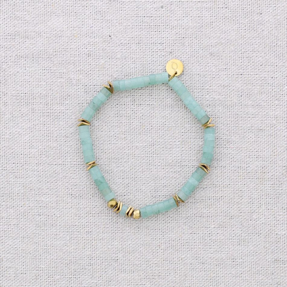 PULSERA ELÁSTICA ACERO CUENTAS