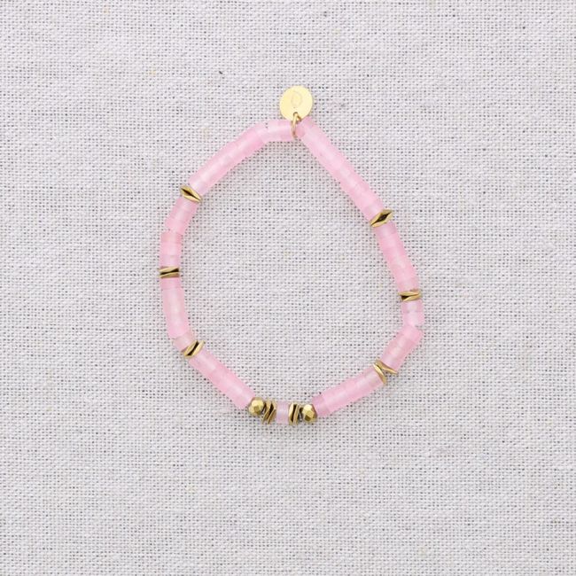PULSERA ELÁSTICA ACERO CUENTAS