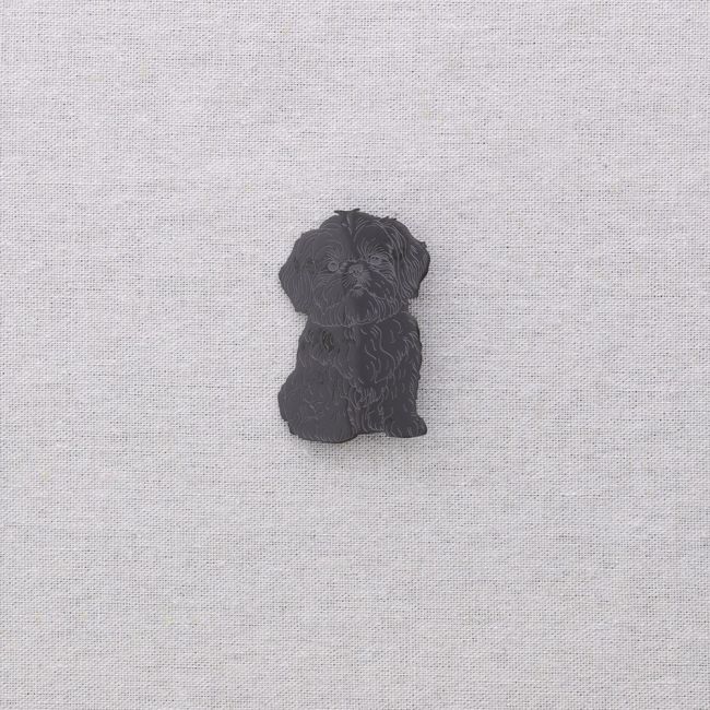 BROCHE ACERO PERRO
