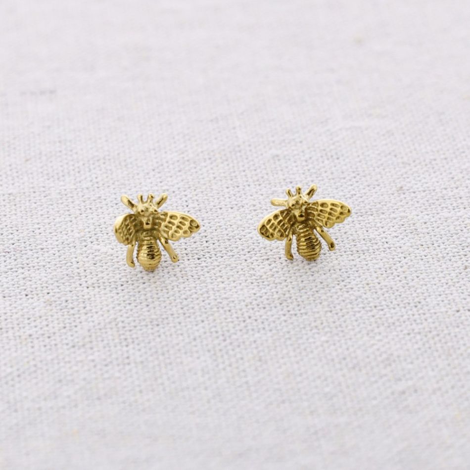PENDIENTES PRESIÓN ACERO INSECTO