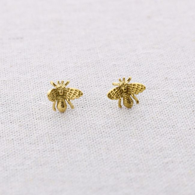 PENDIENTES PRESIÓN ACERO INSECTO