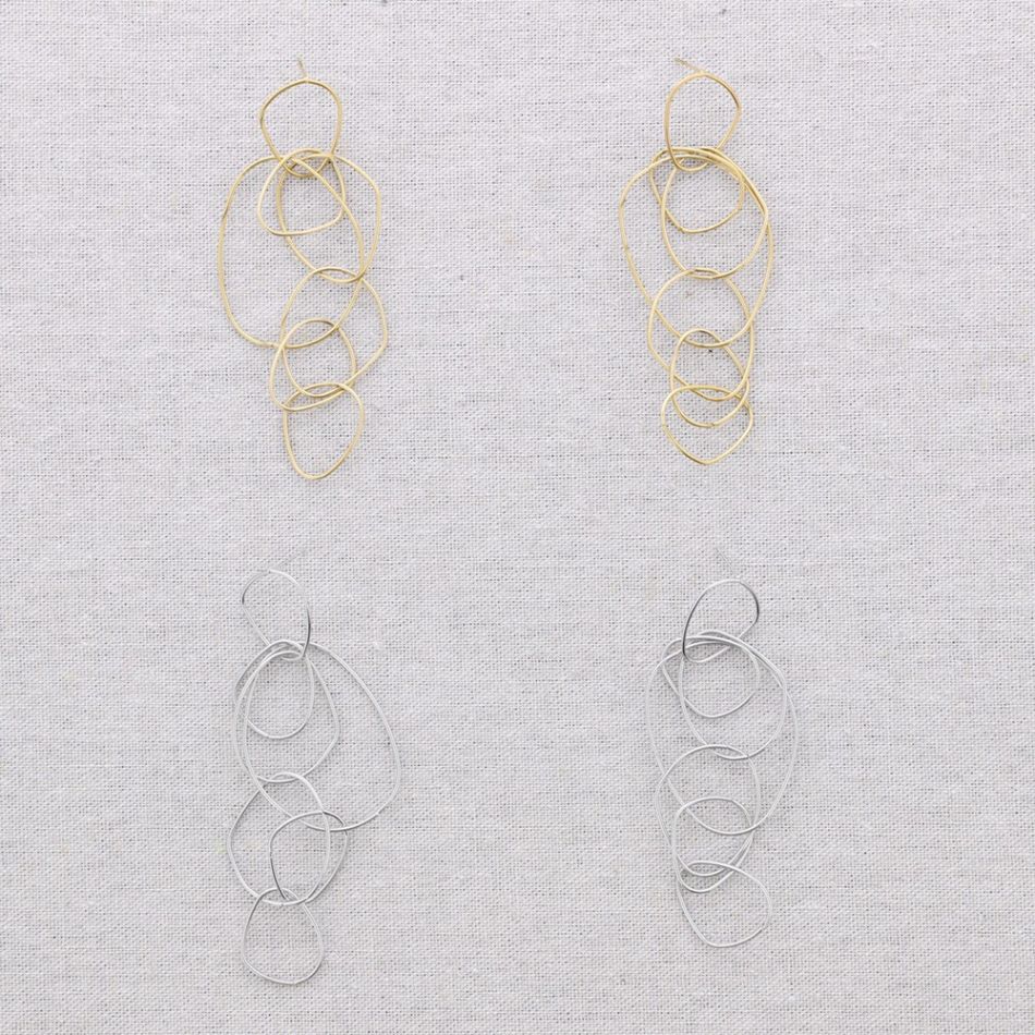 PENDIENTES ACERO ESLABONES