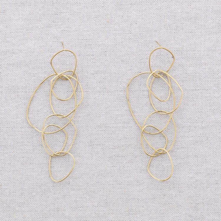 PENDIENTES ACERO ESLABONES 2