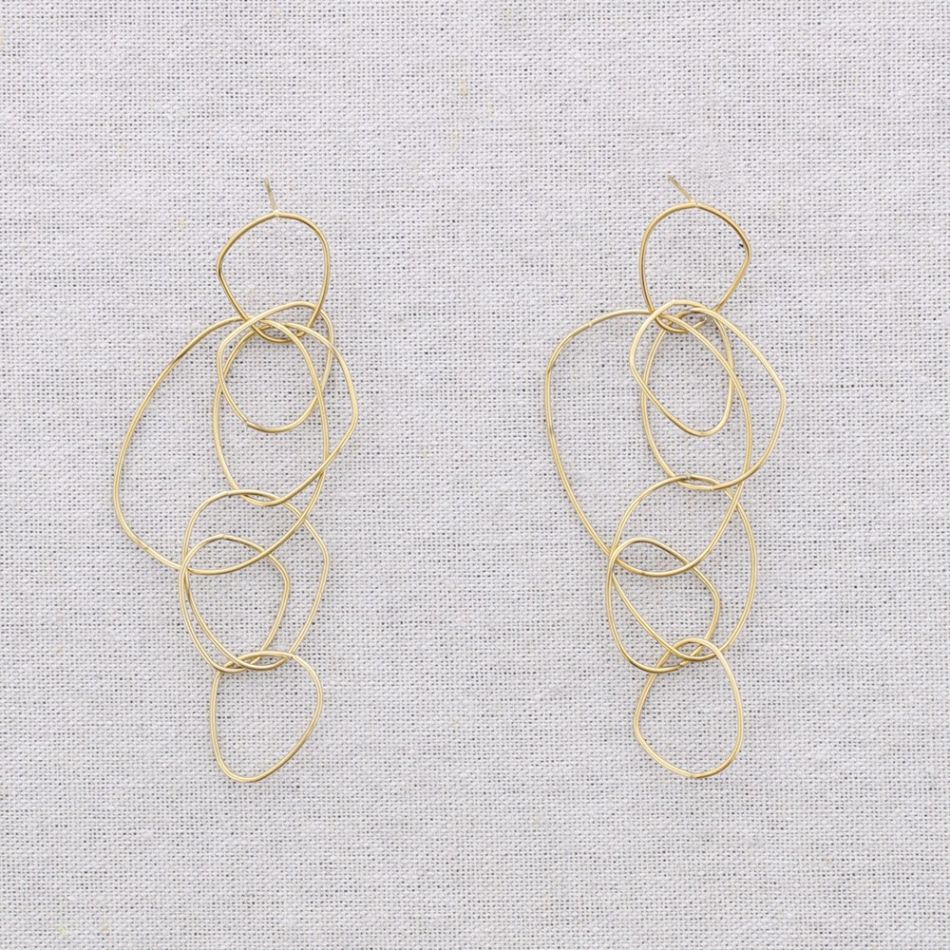 PENDIENTES ACERO ESLABONES