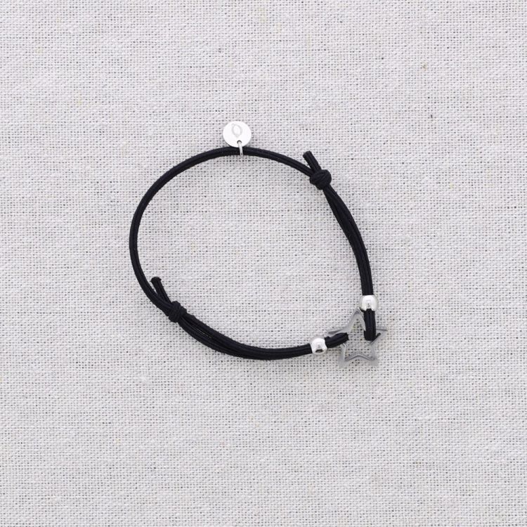 PULSERA ELÁSTICA ACERO AJUSTABLE ESTRELLA