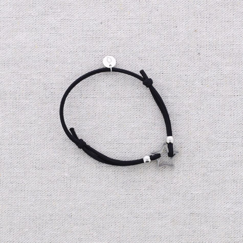 ADJUSTABLE STEEL ELASTIC STAR BRACELET