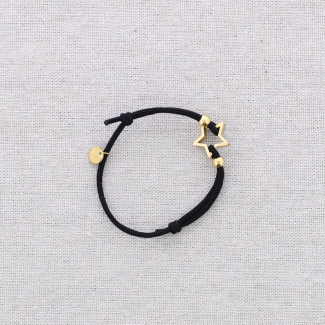 PULSERA ELÁSTICA ACERO AJUSTABLE ESTRELLA