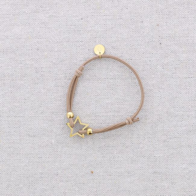 PULSERA ELÁSTICA ACERO AJUSTABLE ESTRELLA