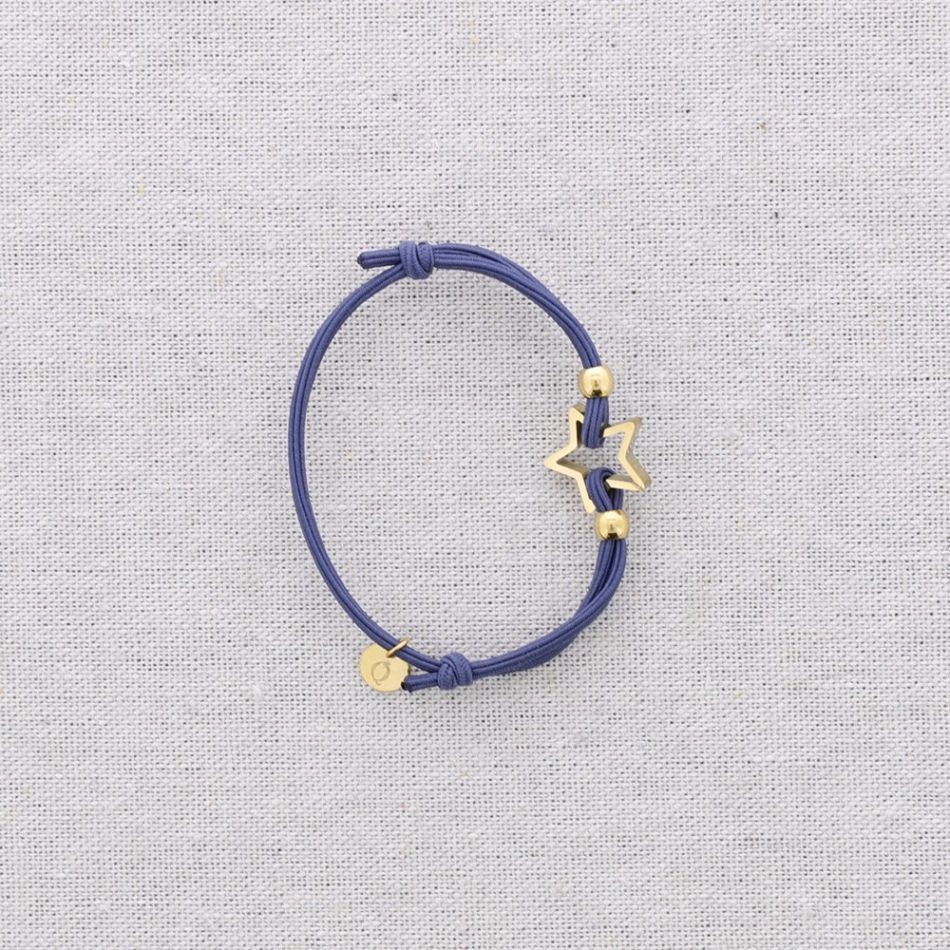 PULSERA ELÁSTICA ACERO AJUSTABLE ESTRELLA