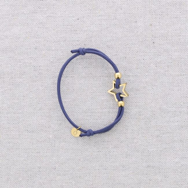 PULSERA ELÁSTICA ACERO AJUSTABLE ESTRELLA