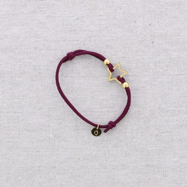 PULSERA ELÁSTICA ACERO AJUSTABLE ESTRELLA