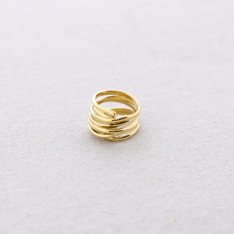 ANILLO ACERO MULTI TIRAS